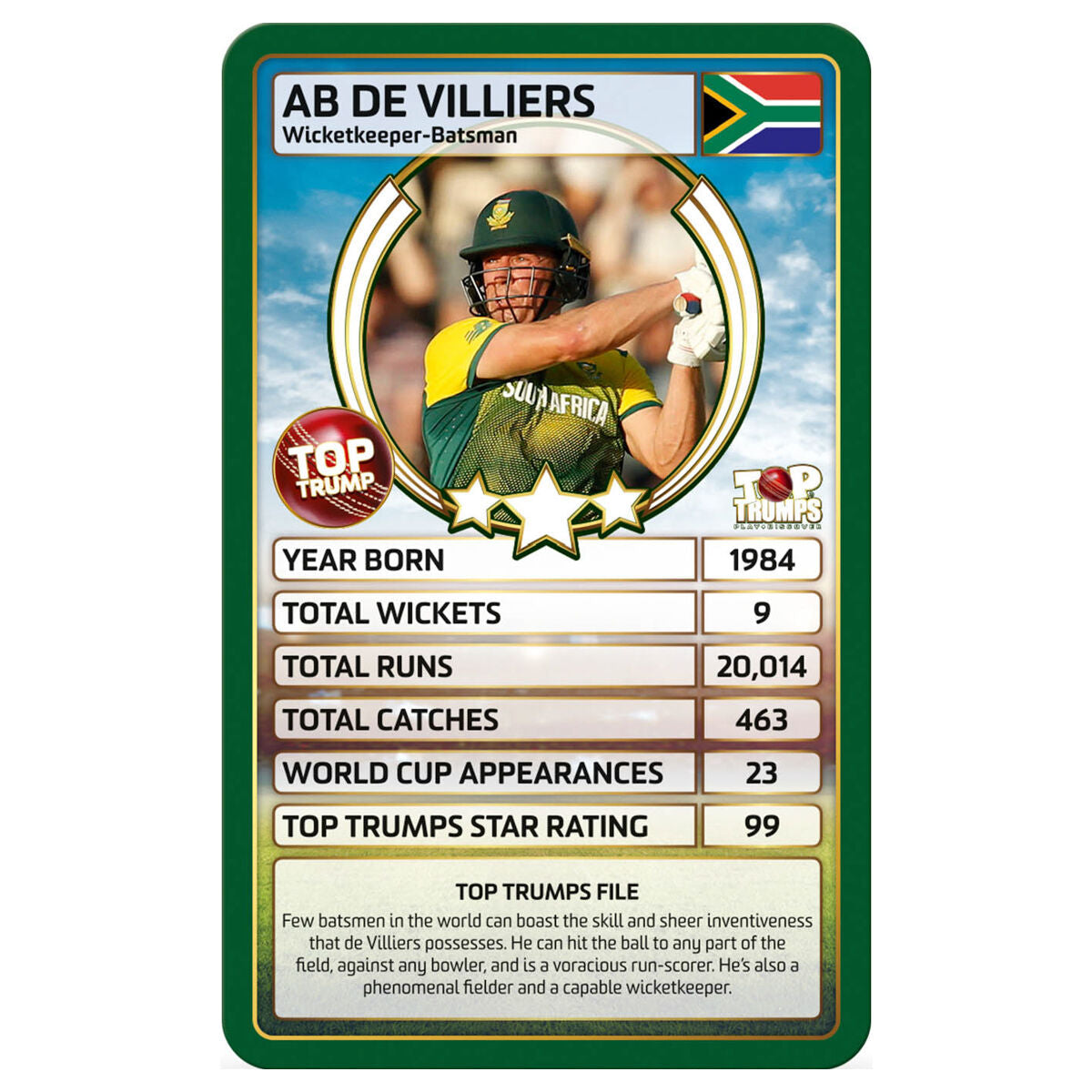 Top Trumps World Cricket Stars Card Game