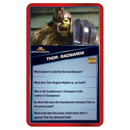Marvel Cinematic Universe Top Trumps Quiz Card Game