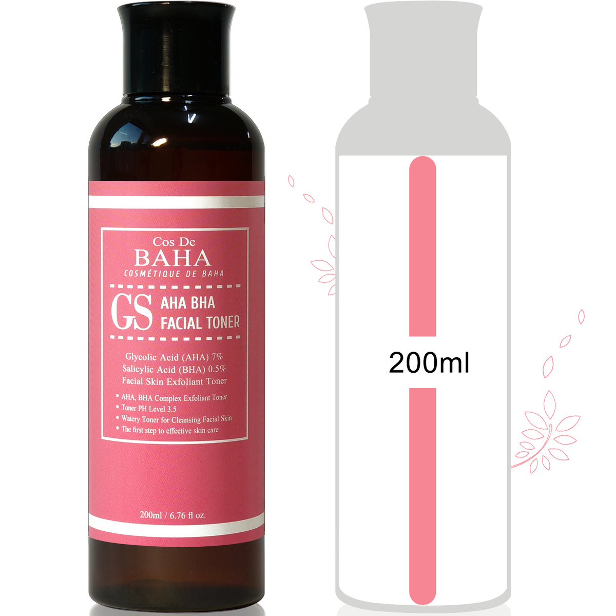 Cos De BAHA GS AHA BHA Facial Toner 200ml