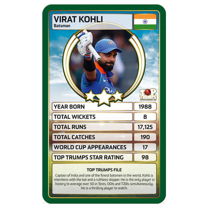 Top Trumps World Cricket Stars Card Game