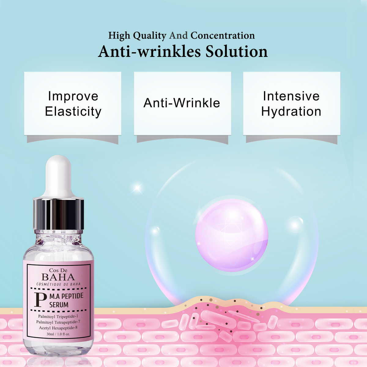 Cos De BAHA P M.A Peptide Serum 30ml