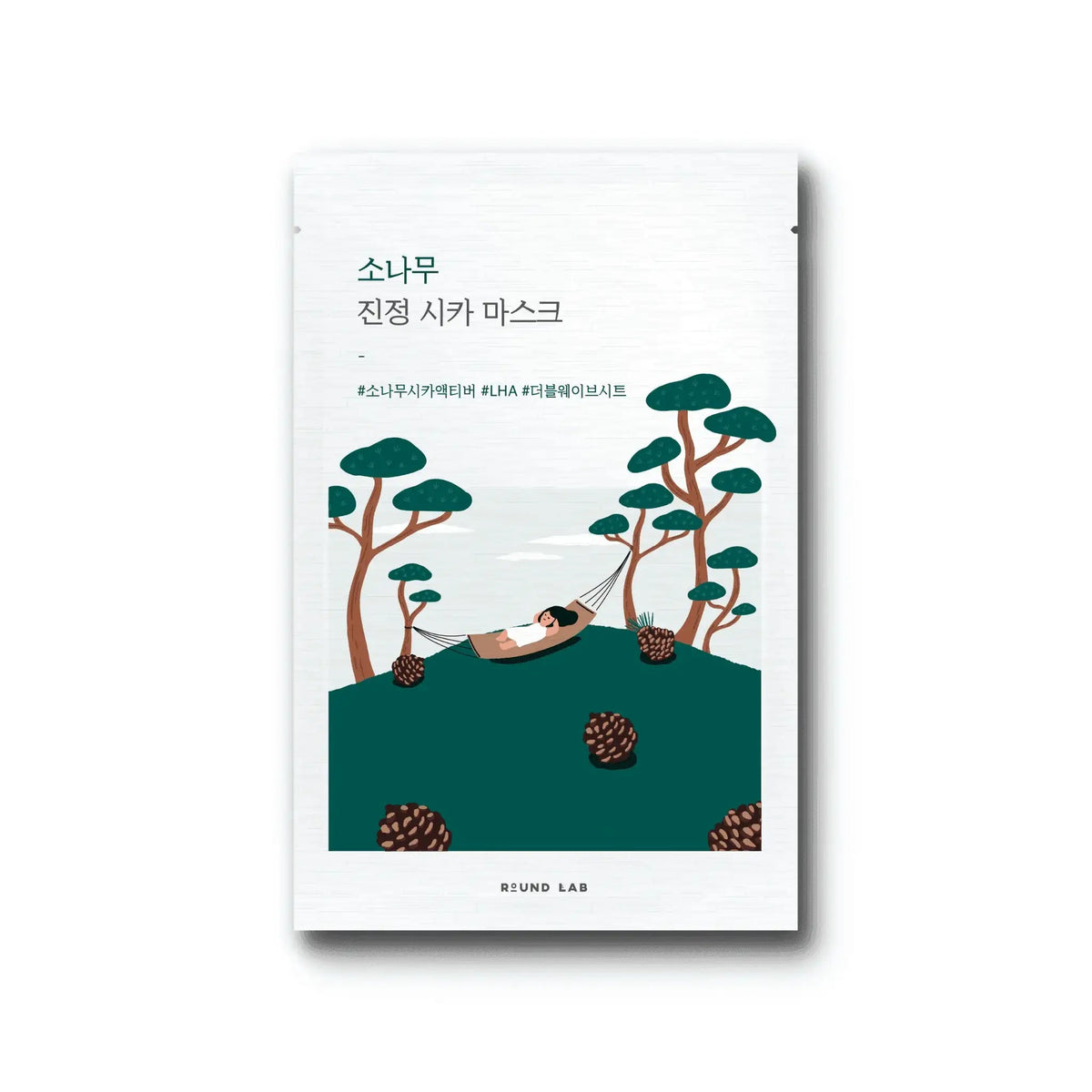 ROUND LAB Pine Calming Cica Mask Set 27ml x 10 sheets
