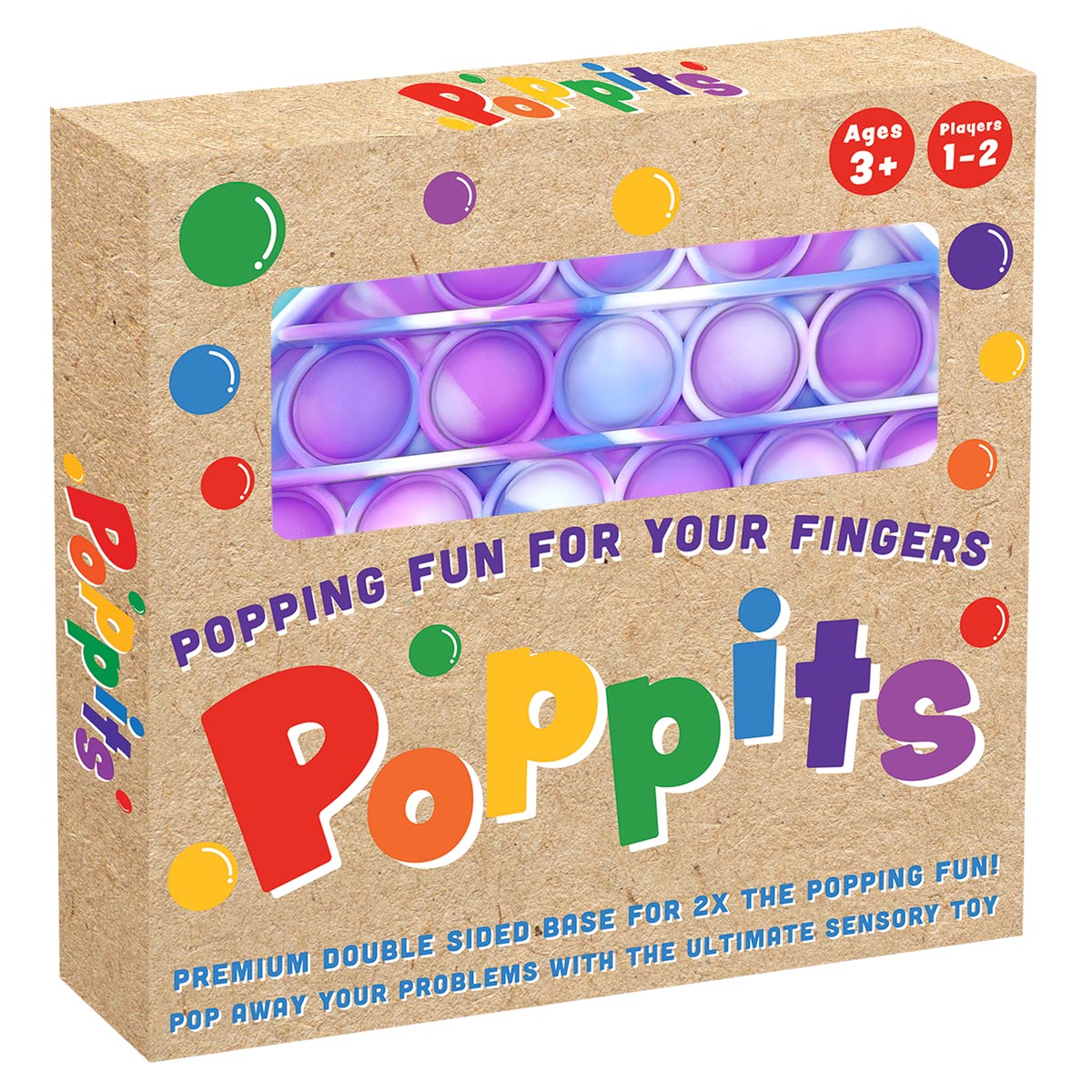Cartamundi Poppits Purple Tie Die Circle Sensory Toy