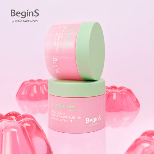 JUNG SAEM MOOL BeginS Pink Guava Glutathione Blemish Wash-Off Mask 90g