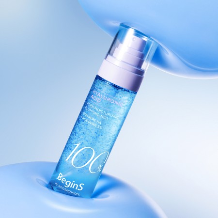 JUNG SAEM MOOL BeginS Blue Hydrangea Hyaluronic Acid 100 PDRN Moisturizing Plumping Mist 100ml