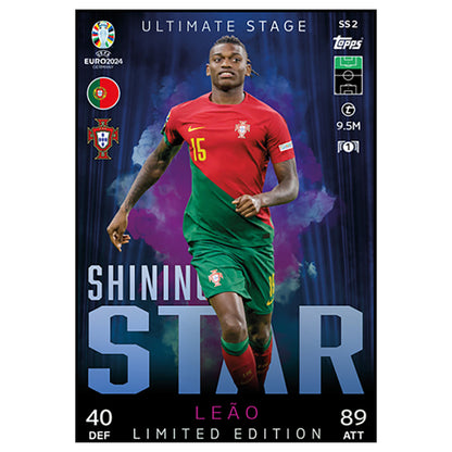 Topps Match Attax UEFA EURO 2024 Trading Cards Shining Stars Booster Tin 10 Pack