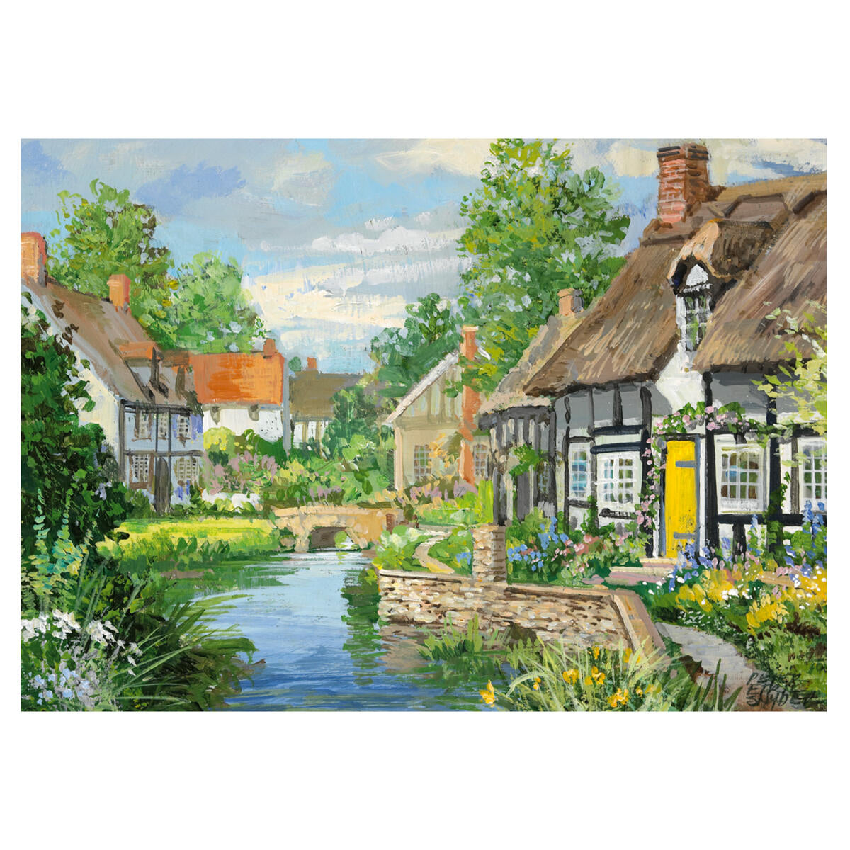 Falcon de luxe Riverside Cottages Puzzles 2 x 500 Piece