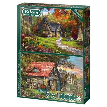 Falcon de luxe The Woodland Cottage Puzzles 2 x 1000 Piece