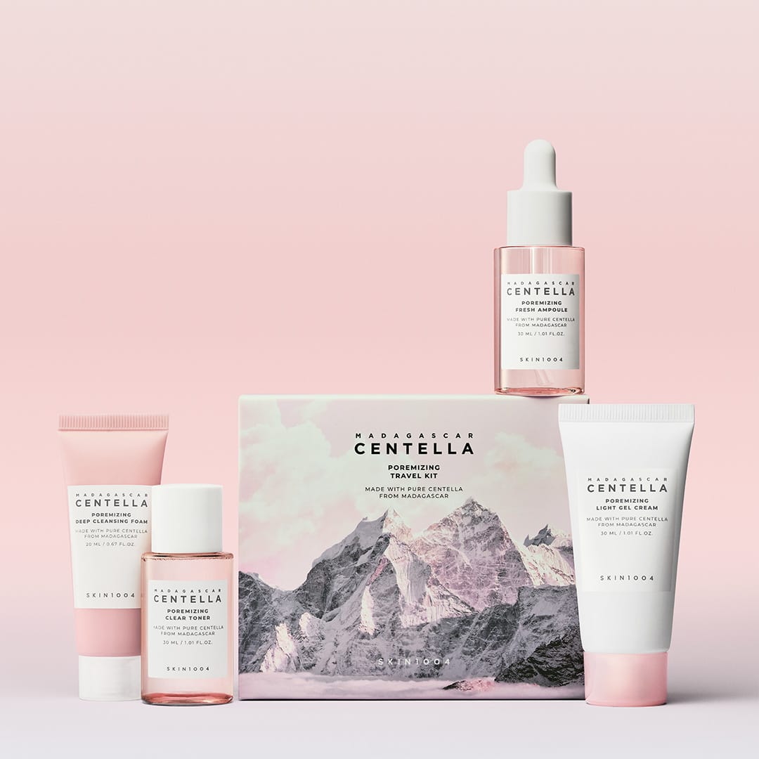 SKIN1004 Madagascar Centella Poremizing Travel Kit 4 pcs
