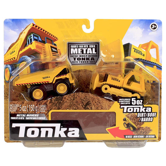 K'nex Tonka Metal Movers Vehicles with Tonka Tough Dirt - Yellow Bulldozer Blade