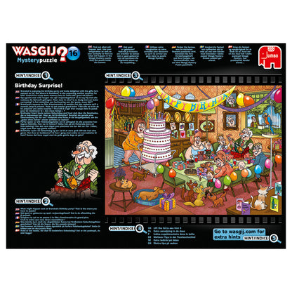 Jumbo Wasgij Mystery Puzzle 16 Birthday Surprise! 1000 Piece