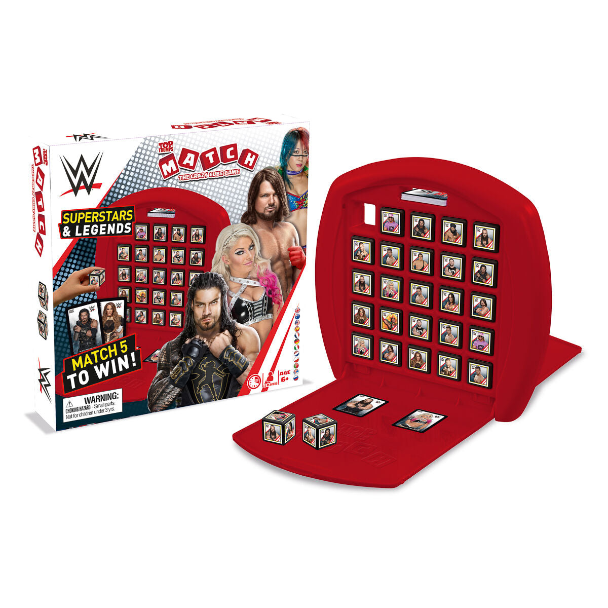 WWE Top Trumps Match The Crazy Cube Game