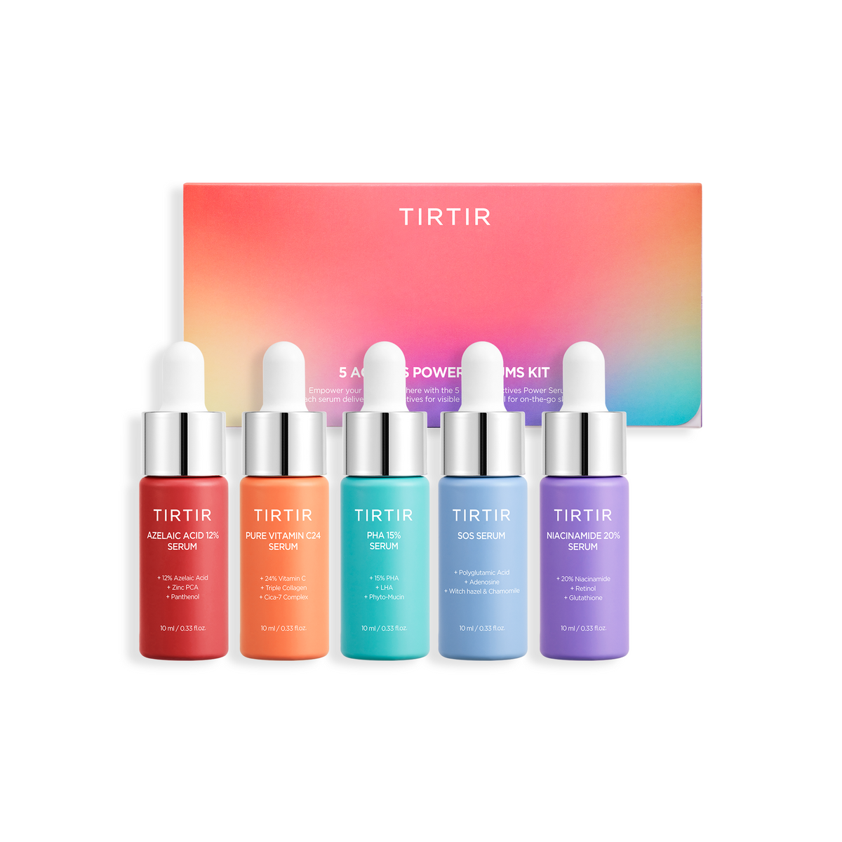 TIRTIR 5 Actives Power Serums Kit 10ml x 5 pcs