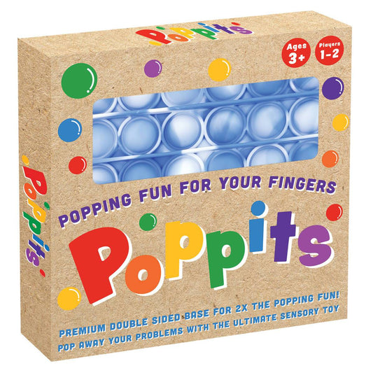 Cartamundi Poppits Blue Tie Dye Square Sensory Toy