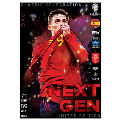 Topps Match Attax UEFA EURO 2024 Trading Cards Mega Tin 2: Next Gen 10 Pack