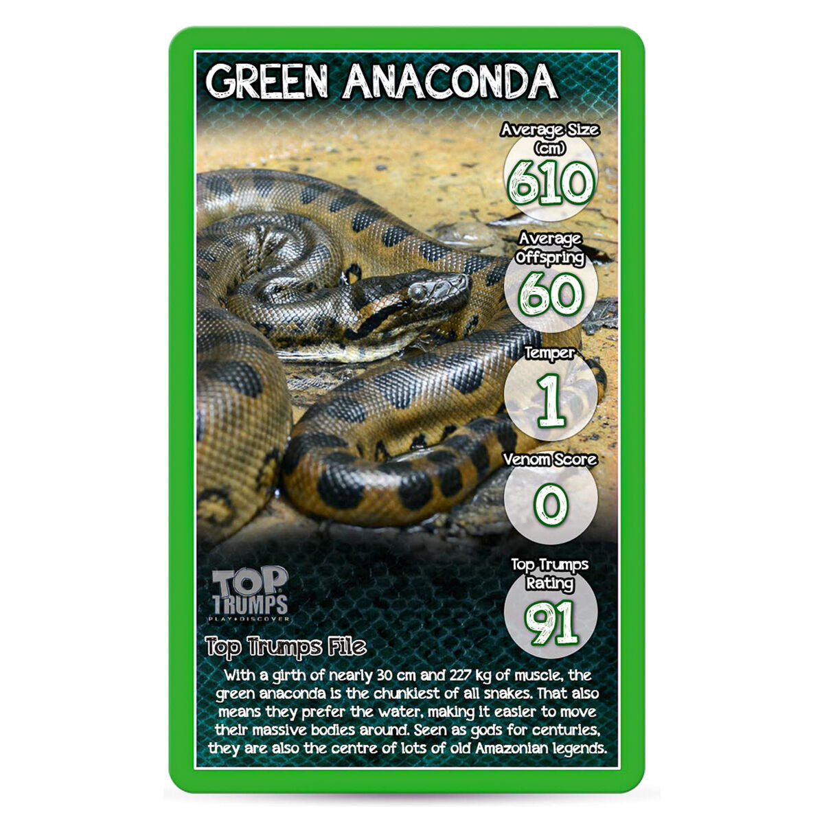 Top Trumps Snakes Card Game
