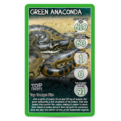 Top Trumps Snakes Card Game