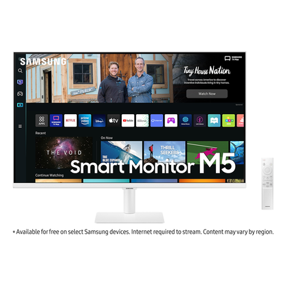 Samsung M50B LS32BM501EUXXU Full HD Smart Monitor, 32”, White