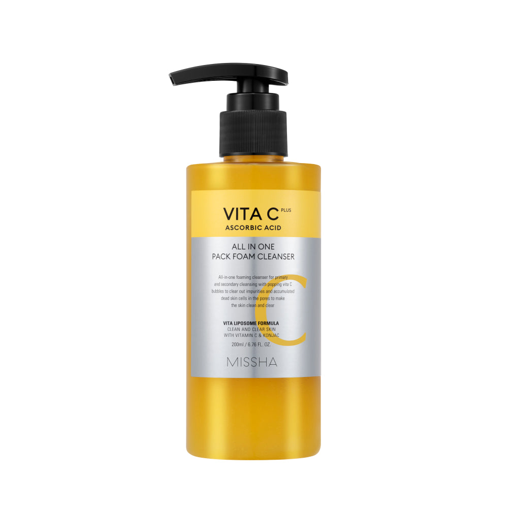 MISSHA Vita C Plus All In One Pack Foam Cleanser 200ml
