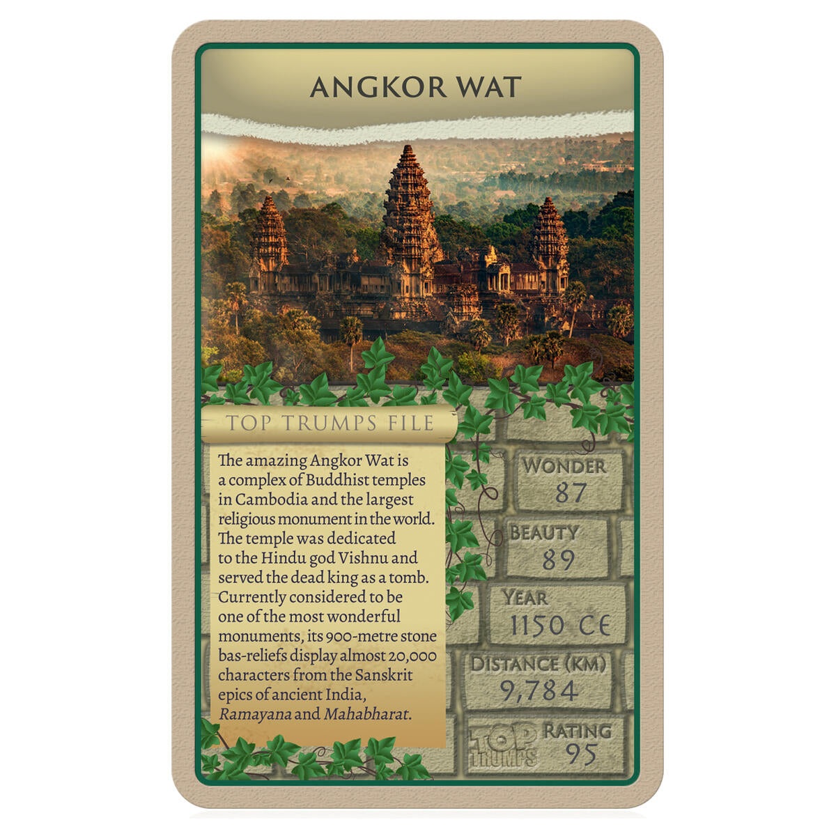 Wonders Of The Ancient World Top Trumps Card Game