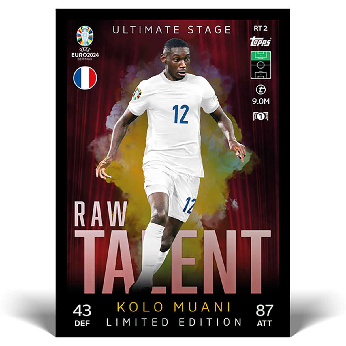 Topps Match Attax UEFA EURO 2024 Trading Cards Raw Talent Booster Tin 10 Pack