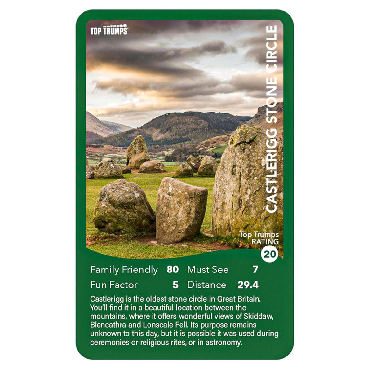 Top Trumps The Lakes Card Game