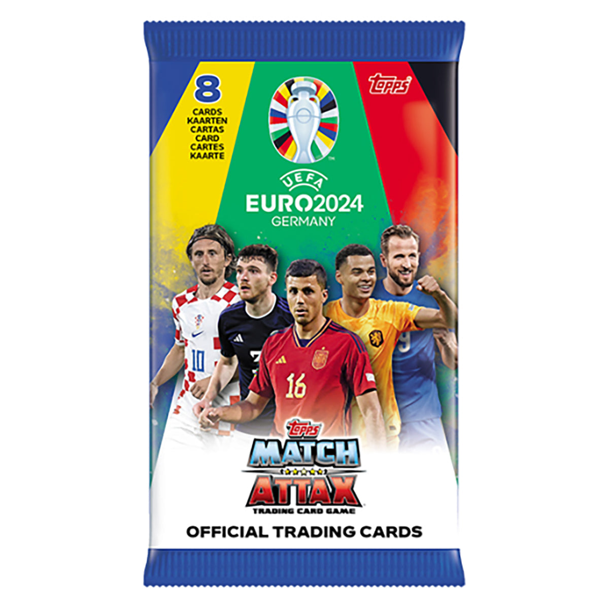 Topps Match Attax UEFA EURO 2024 Trading Cards Raw Talent Booster Tin 10 Pack