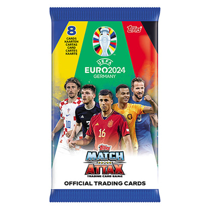 Topps Match Attax UEFA EURO 2024 Trading Cards Raw Talent Booster Tin 10 Pack