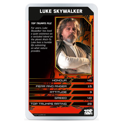 Top Trumps Star Wars: The Last Jedi Card Game